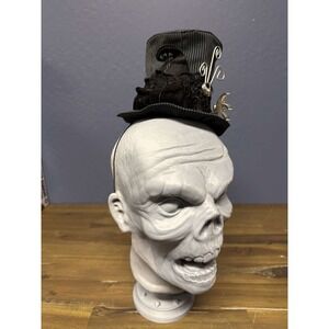 Disney Parks Haunted Mansion Adult Mini Top Hat Headband Black Lace Bat